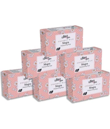 Mirah Belle Organic Coconut Milk, Mogra Moisturising Soap 125 g Pack of 6