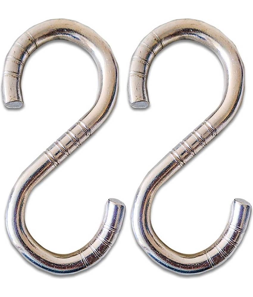 Laxmi Garden Zula Swing S Hook (Pack of 2) Set of 2 Stainless Steel Hooks