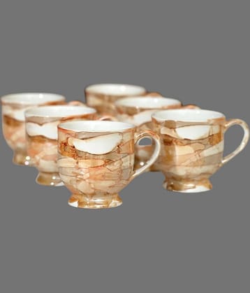 Love Unlimited Solid Bone China Tea Cup 150 ml ( Pack of 6 )