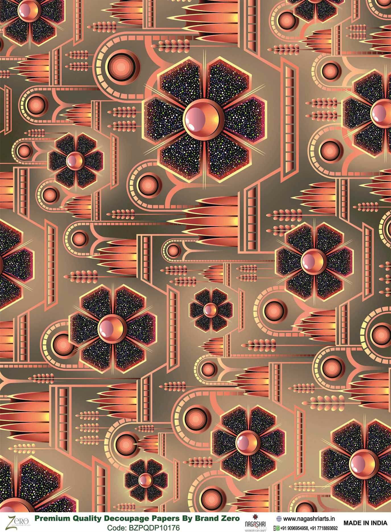 Brand Zero Premium Quality Decoupage Paper Pack of Two - Design Code: BZPQDP10176