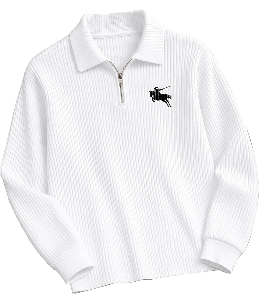 AOOSH Men Cotton Blend Regular Fit Printed Polo T Shirt ( White )