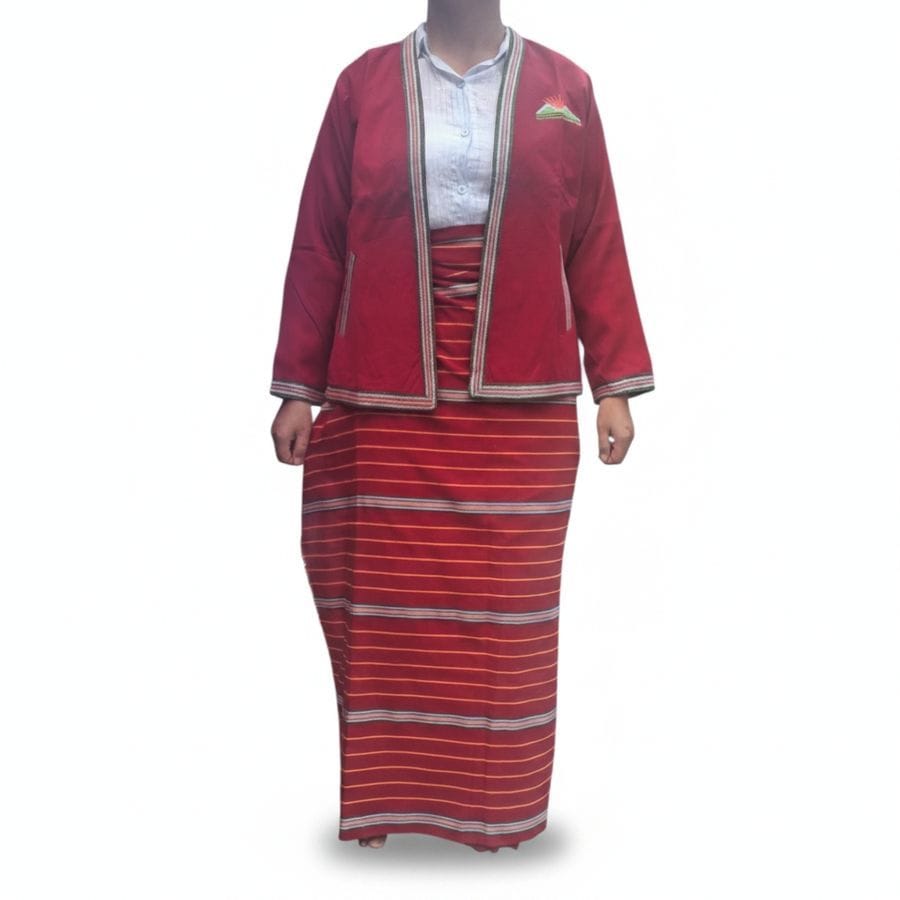 Handwoven Adi Gale Traditional Jacket & Skirt Set