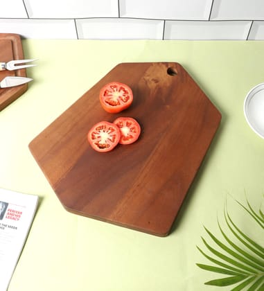 NATURALLYOURS WOODENWARES- Hexagon Board (L-34 X W-25 X H-2 CM)