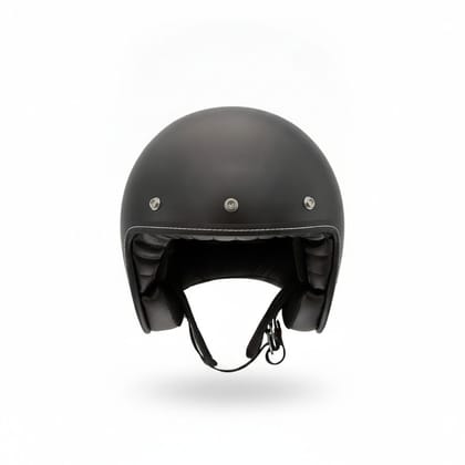 Classic Matte Black Open Face Helmet