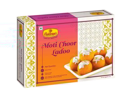 Haldiram's Moti Choor Ladoo Packed Sweets - 250 Gm