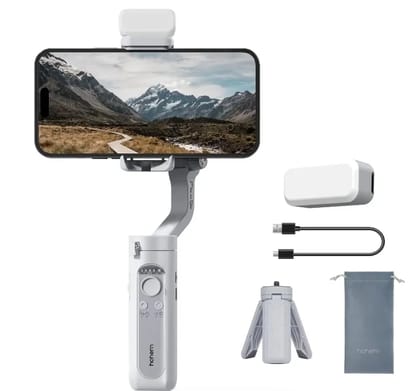 (Refurbished) Hohem iSteady XE Kit - 3 Axis Handheld Pocket Gimbal with Fill Light (Grey)