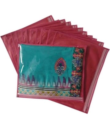 Fashion Bizz Pink Saree Covers - 12 Pcs