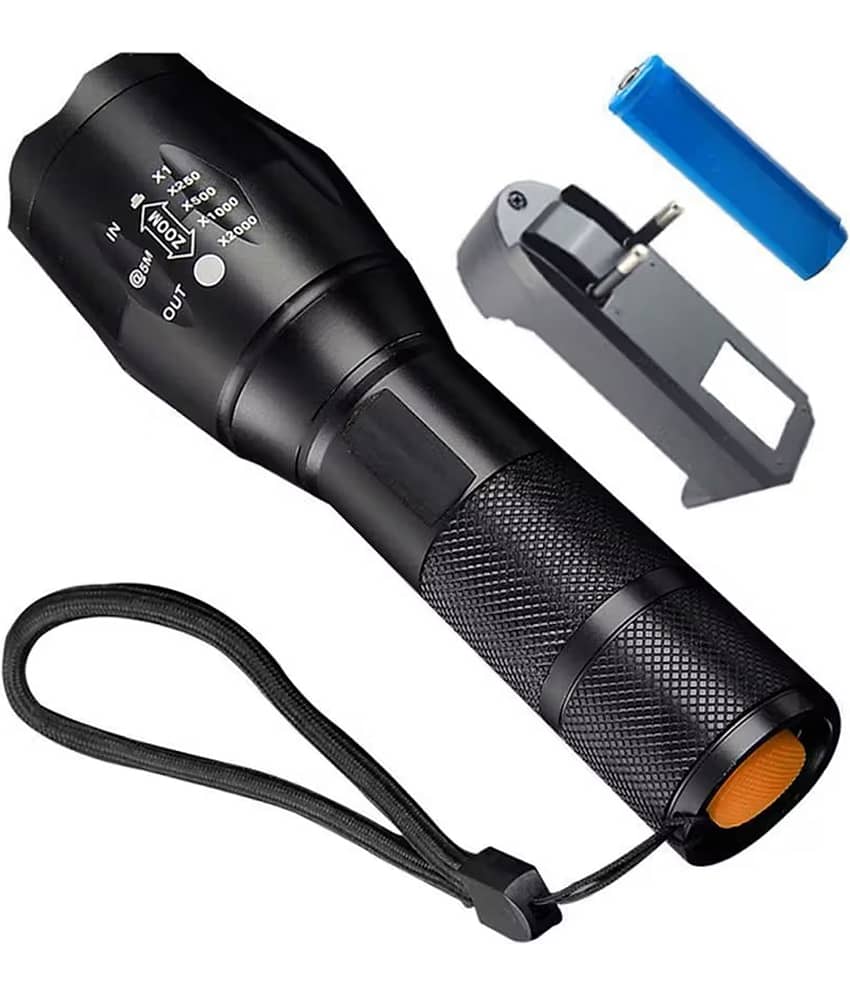 Kadio - 20W Rechargeable Flashlight Torch ( Pack of 1 )