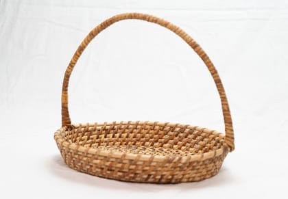 Handmade Oval Cane Basket Handmade Oval Cane Basket