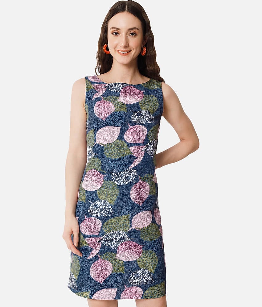 ALL WAYS YOU Women Crepe Printed Bodycon Dress ( Multi Color )