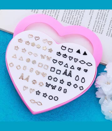 Stud Earring Elegant Multicolor Multi Designe Set Of 36 Earrings for girls