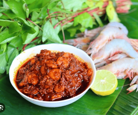 Gongura prawns pickle