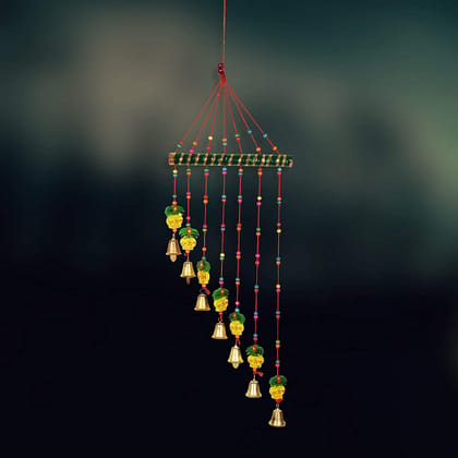 DreamKraft Kalash Design Wooden Hanging Windchime (77 cm, Multicolor) DreamKraft Kalash Design Wooden Hanging Windchime (77 cm, Multicolor)