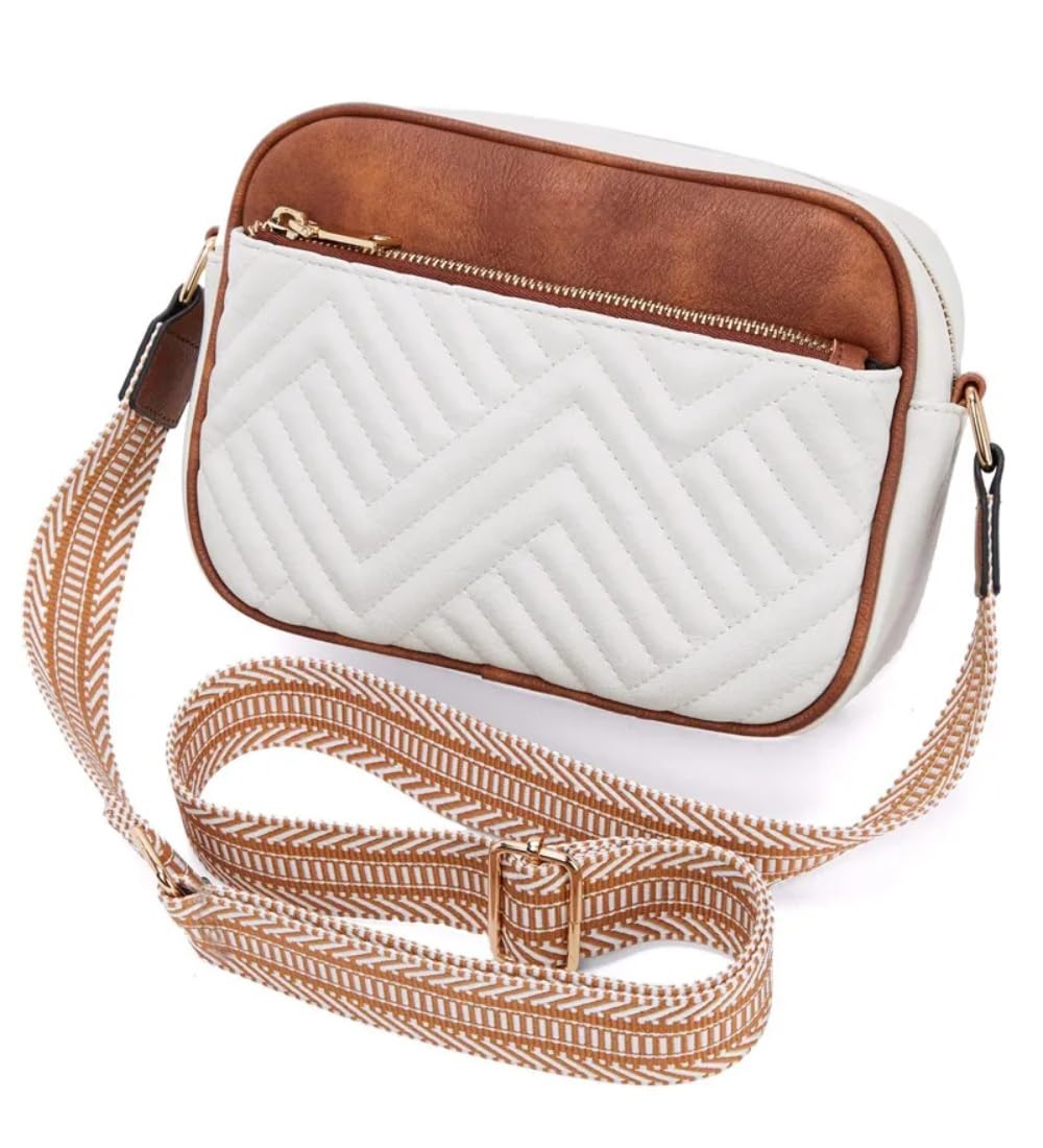 Women's PU Leather Zipper Sling Bag-PID63981