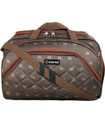 AXEN BAGS - Brown Polyester Duffle Trolley