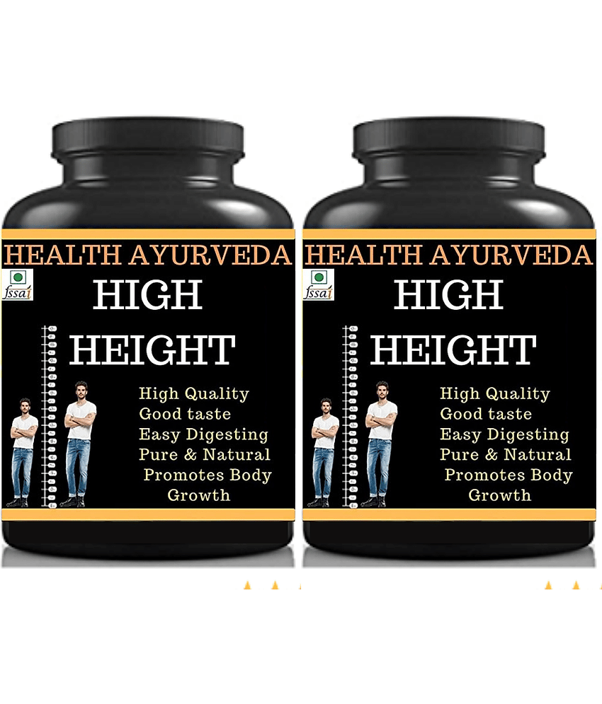 Health Ayurveda High Height | Height Badhane Ki Dawa Powder 200 Gm Pack of 2
