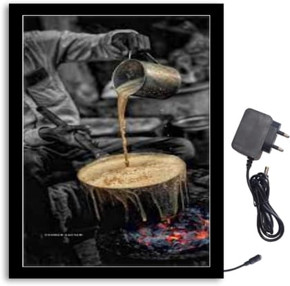 NOKKES Chai Lover Light Photo Frame 8X10 inch Led Light photo Frame With Light Adaptor Led Light Photo Frame Black Color Photo Frame_AQW146 NOKKES Chai Lover Light Photo Frame 8X10 inch Led Light photo Frame With Light Adaptor Led Light Photo Frame Black Color Photo Frame_AQW146