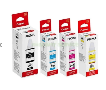 Canon Pixma GI-790 Original Ink Bottle Set of Four (B/C/Y/M)multicolor ink Canon Pixma GI-790 Original Ink Bottle Set of Four (B/C/Y/M)multicolor ink