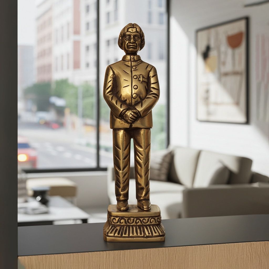 Brass Showpiece APJ Abdul Kalam Standing Statue (BSMAS1632 E)