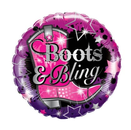 Boots & Bling Balloon 18"