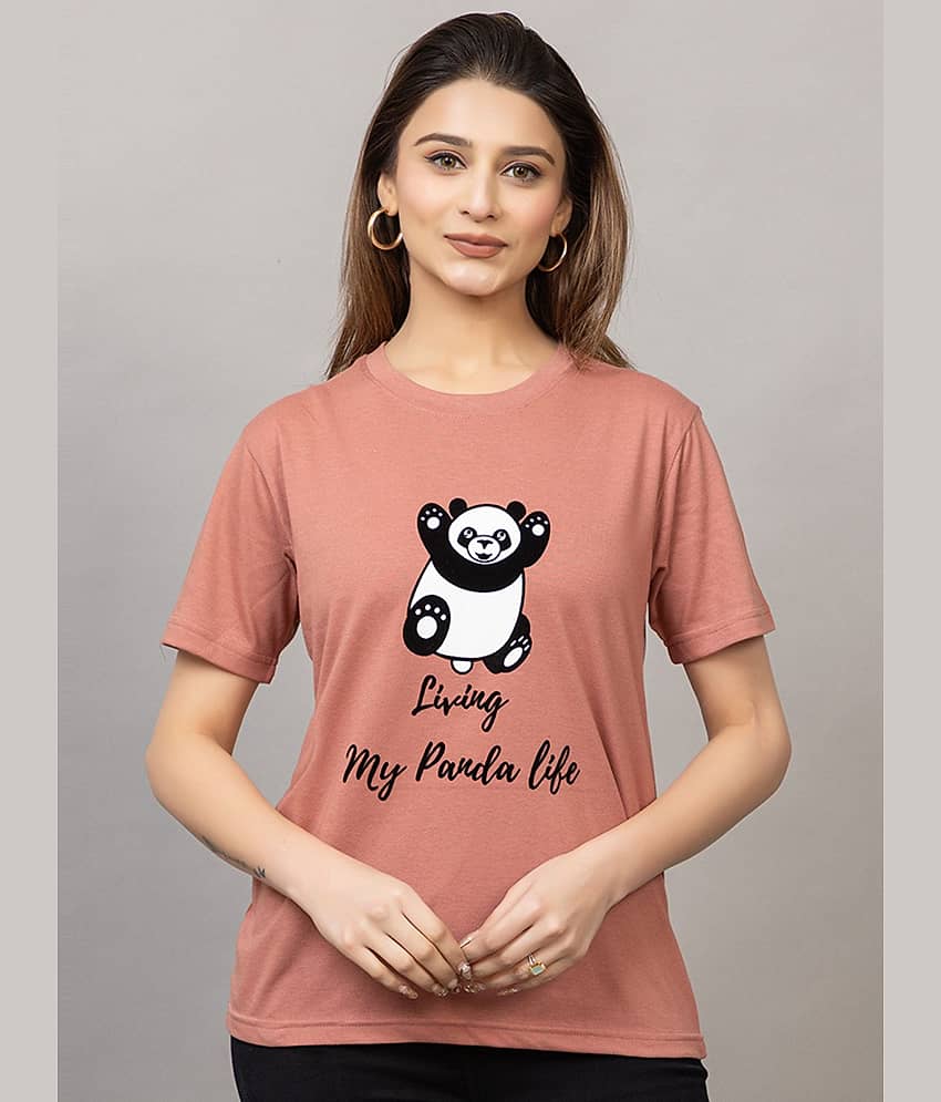 MISDYNAMIC Women Cotton Printed Regular Fit Round Neck T-Shirt ( Multicolor )