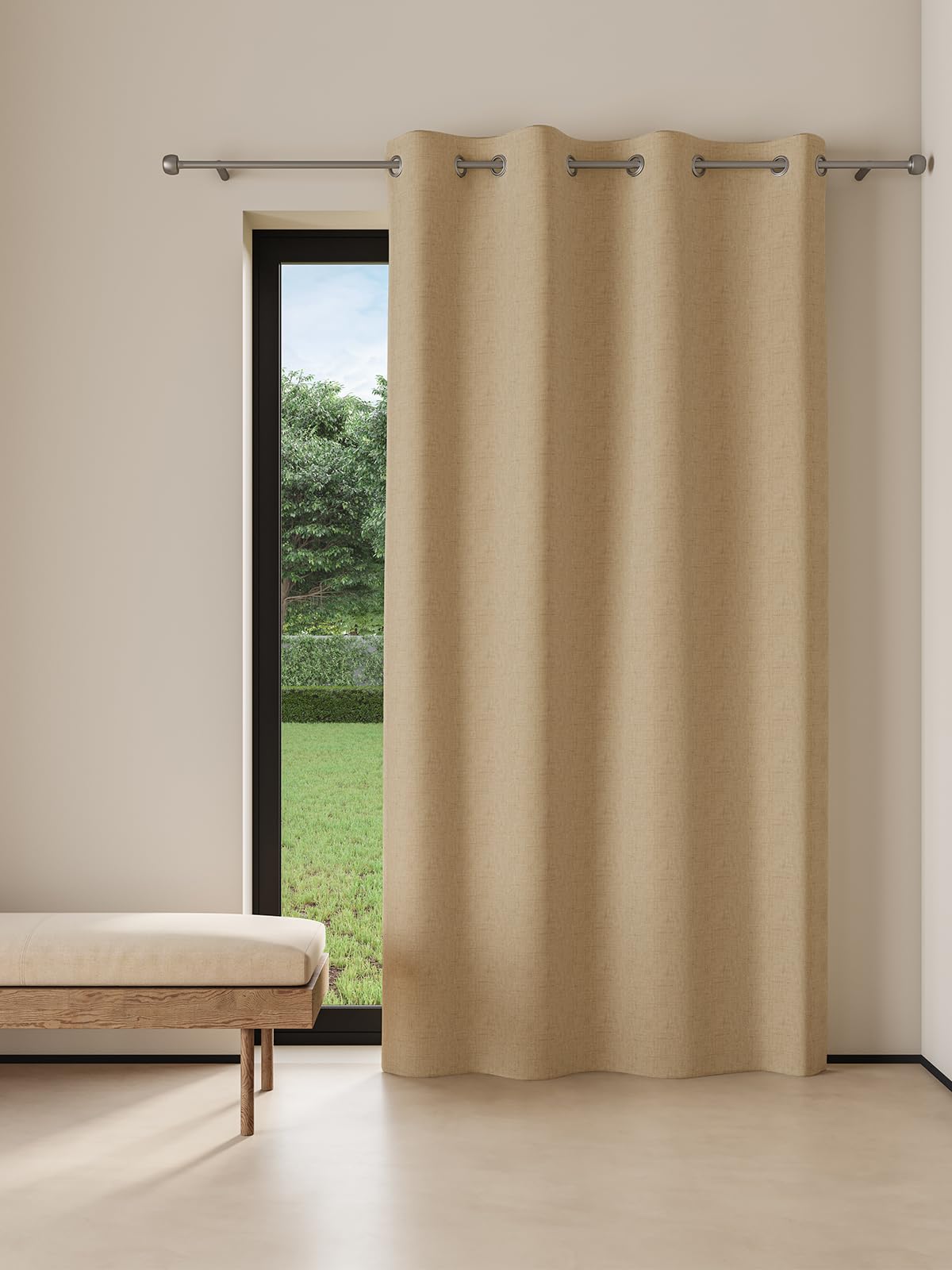 DDECOR - 100% PolyesterPlains And Textures PatternLarge Door 9 Ft|135 CM X 270 CM| -