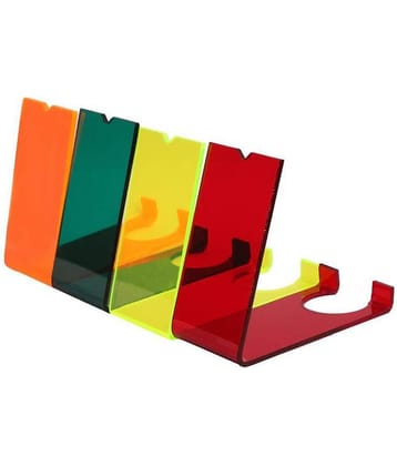 Rasper Multicolour Acrylic Shoe Display Stand (Pack Of 12 PCS)