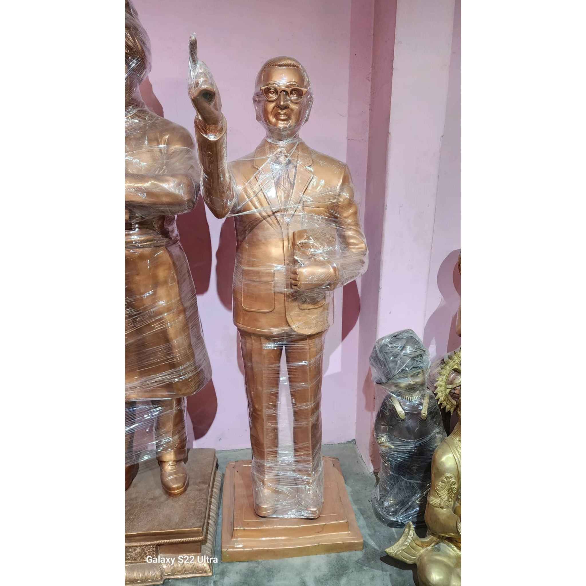 Brass Showpiece Ambedker Ji Statue - Social Reformer Decorative Statue, Height : 78 Inch (BSMAS327 R)