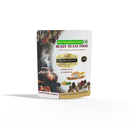 INDIAN KHANA KHAZANA Jeera Aloo & Paratha 354gm | No Added Preservative and Colours (Jeera Aaloo Paratha) Serve Hot Anytime Anywhere with our Flameless Food Heater inside the Pack | Indian Tasty Flavour Ready to Eat Food Jeera Aloo & Paratha INDIAN KHANA KHAZANA Jeera Aloo & Paratha 354gm | No Added Preservative and Colours (Jeera Aaloo Paratha) Serve Hot Anytime Anywhere with our Flameless Food Heater inside the Pack | Indian Tasty Flavour Ready to Eat Food Jeera Aloo & Paratha