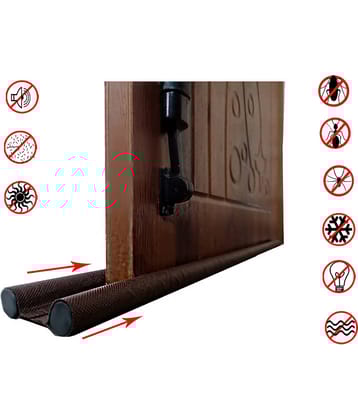DORECT (Pack of 1) Door Seal Guard Gap Filler for Door Bottom Seal Strip | Door Stoppers | Door Strip Seal | Door Closers | Sound Proof | Reduce Dust | Pest Protector | Washable | Water Proof Brown, 36 inch