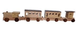 Handicraft Exim Wooden Toy Train | Handcrafted Natural Wood | Educational Pretend Play