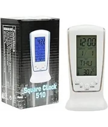 Dieu Digital Plastic Rectangular Table Clock - Pack of 1