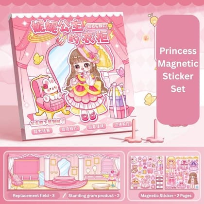 Princess Nini's Wardrobe Magnetic Sticker Set | Reusable Quiet Book Dress Up Toy | Creative Play Princess Nini's Wardrobe Magnetic Sticker Set | Reusable Quiet Book Dress Up Toy | Creative Play