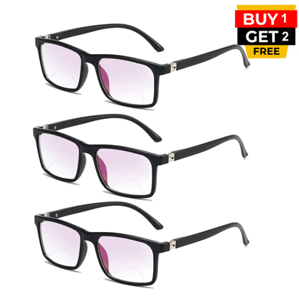 Full Frame Bifocal flexible intelligent Zoom Reading Glasses (3BFRG1)