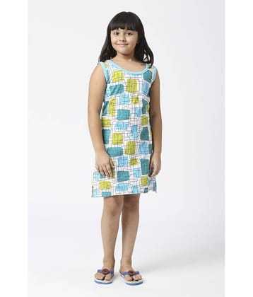 Sini Mini Cotton Shift Dress For Girls ( Pack of 1 , Multi )