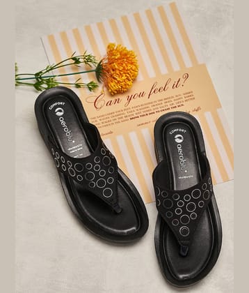 Aeroblu AEL436-BLACK Black Women's Slipper