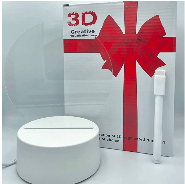 3D Illusion LED Decorative Table Lamp with Acrylic Plate