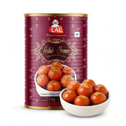 Lal Sweets Gulab Jamun Soft Spongy Bengali Sweets - 1 Kg Lal Sweets Gulab Jamun Soft Spongy Bengali Sweets - 1 Kg