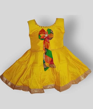 harshvardhanmart.com Baby Girls Cotton Blend Frocks ( Green )