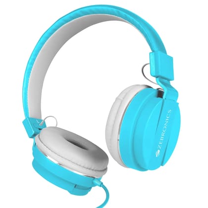 Zebronics Zeb-Storm Wired On Ear Headphone with 3.5mm Jack, Built in Microphone for Calling, 1.5 Meter Cable, Soft Ear Cushion, Adjustable Headband, Foldable Ear Cups and Lightweight Design (Blue) Zebronics Zeb-Storm Wired On Ear Headphone with 3.5mm Jack, Built in Microphone for Calling, 1.5 Meter Cable, Soft Ear Cushion, Adjustable Headband, Foldable Ear Cups and Lightweight Design (Blue)