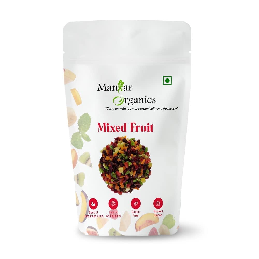 ManHar Organics Dried Fruits Mix 200g | Kiwi, Pineapple, Papaya, Pomelo, Berries & Mango | Rich in Vitamins, Minerals & Fiber | Healthy Snack for All Ages