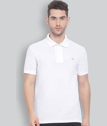 Lux Nitro Pack of 1 Cotton Blend Regular Fit Solid Half Sleeves Men's Polo T Shirt ( White )