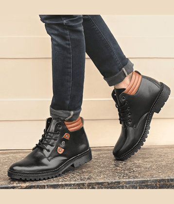 STALAG Black Men's Casual Boots