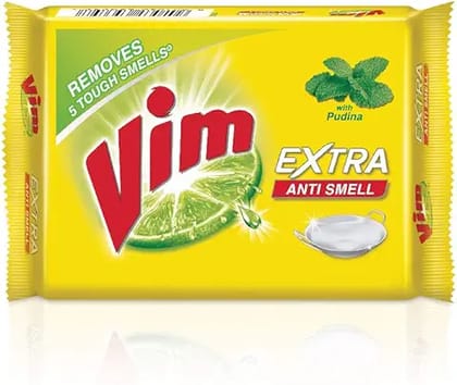 Vim Dishwash Anti Smell Bar Pudina 250 g