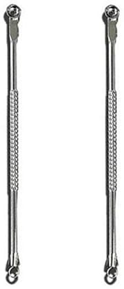 Elecsera Stainless Steel Blackhead Remover Needle Two Round (Pack Of 2) Elecsera Stainless Steel Blackhead Remover Needle Two Round (Pack Of 2)