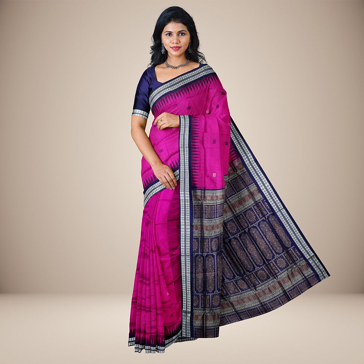 Traditional Motif Bomkai Silk Saree