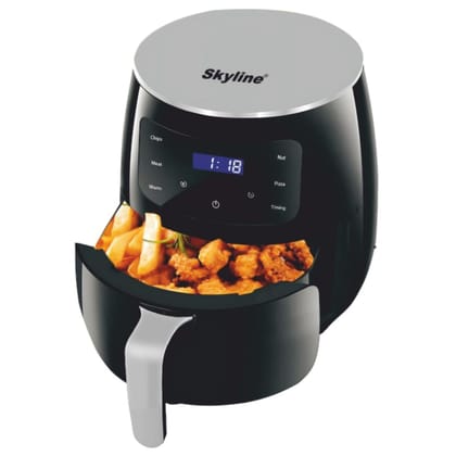 Skyline VTL-5116 Digital Air Fryer, 5.2 Litres 2000W Skyline VTL-5116 Digital Air Fryer, 5.2 Litres 2000W - Black Skyline VTL-5116 Digital Air Fryer, 5.2 Litres 2000W Skyline VTL-5116 Digital Air Fryer, 5.2 Litres 2000W - Black
