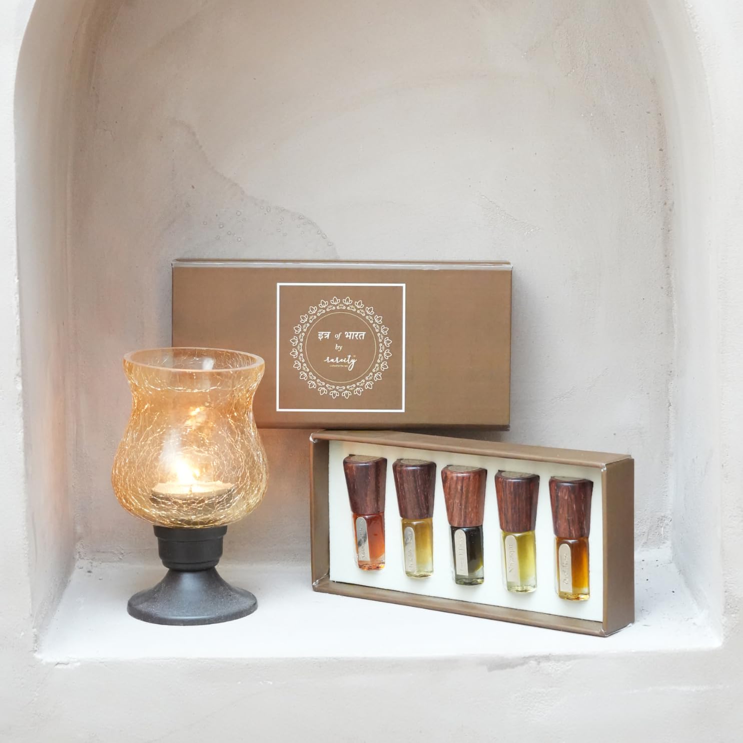 Rareity Shahi Sugandh | Premium Assorted Ittar Box | (5 x 6ml) | Long-Lasting Alcohol-Free Perfume Oils | Luxury Gift Set for All Occasions