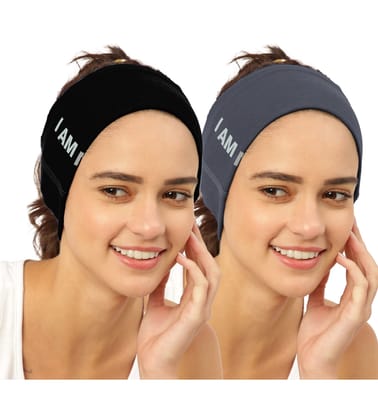 FREECULTR Unisex Bamboo Bandana, Anti Microbial Super Soft & Comfort Fit, Breathable Multipurpose Headband, Face Mask for Dust Protection and Sun - Size Printed Pack of 2-Black, Charcoal FREECULTR Unisex Bamboo Bandana, Anti Microbial Super Soft & Comfort Fit, Breathable Multipurpose Headband, Face Mask for Dust Protection and Sun - Size Printed Pack of 2-Black, Charcoal
