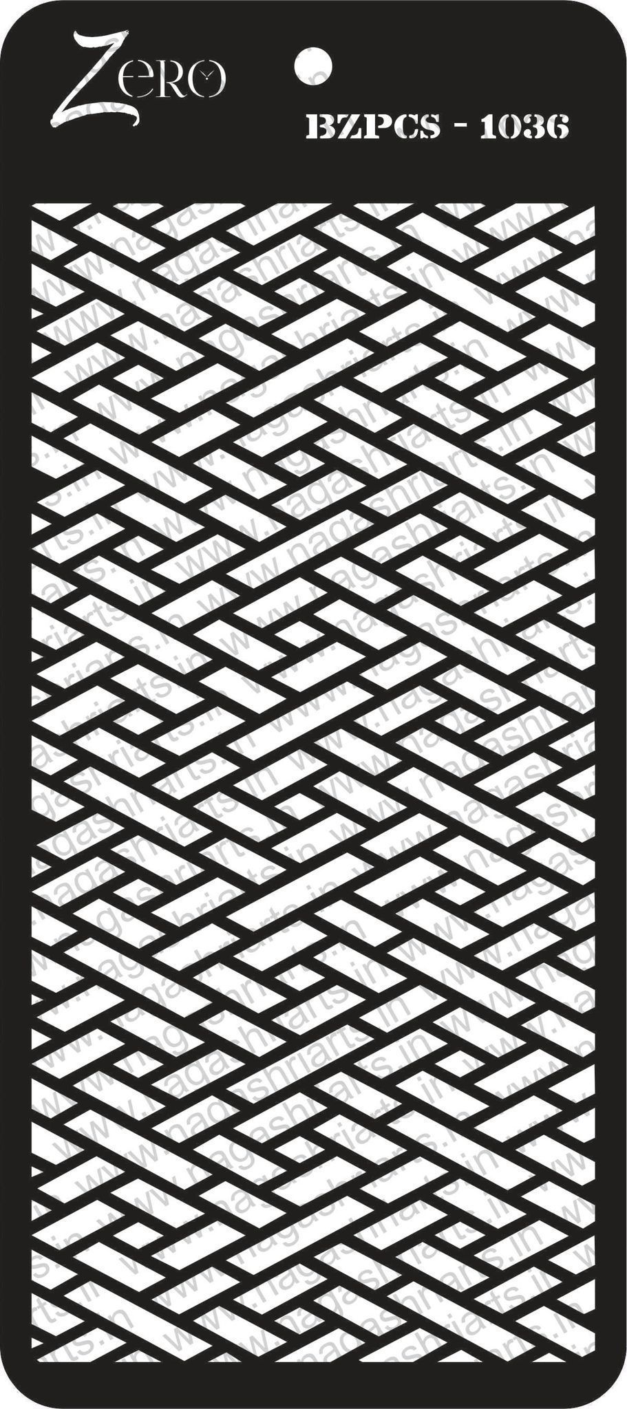 Brand Zero Pratibimb Craft Stencil - Select Your Preferred Size - Code: BZPCS-1036